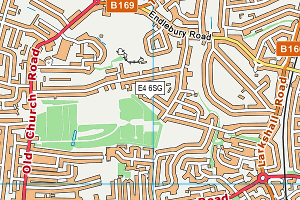 E4 6SG map - OS VectorMap District (Ordnance Survey)