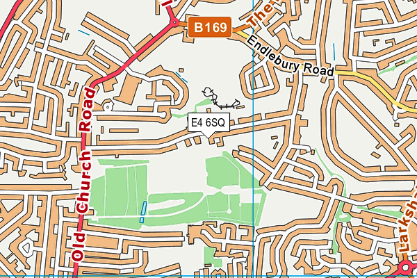 E4 6SQ map - OS VectorMap District (Ordnance Survey)