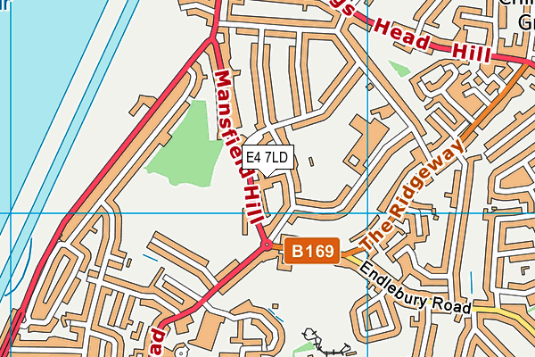 E4 7LD map - OS VectorMap District (Ordnance Survey)