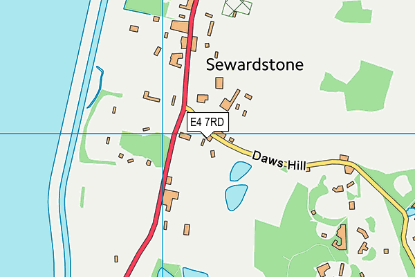 E4 7RD map - OS VectorMap District (Ordnance Survey)