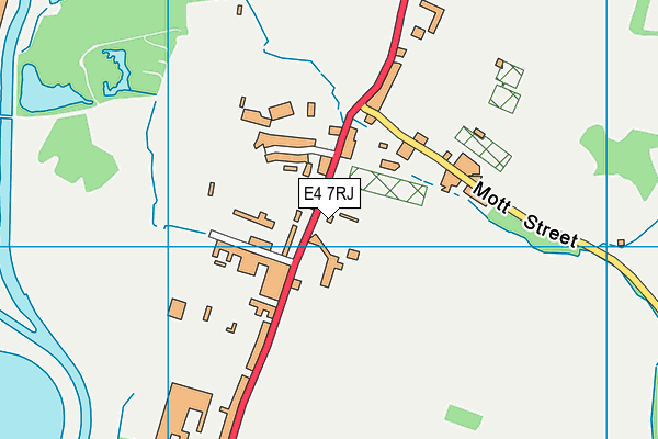 E4 7RJ map - OS VectorMap District (Ordnance Survey)