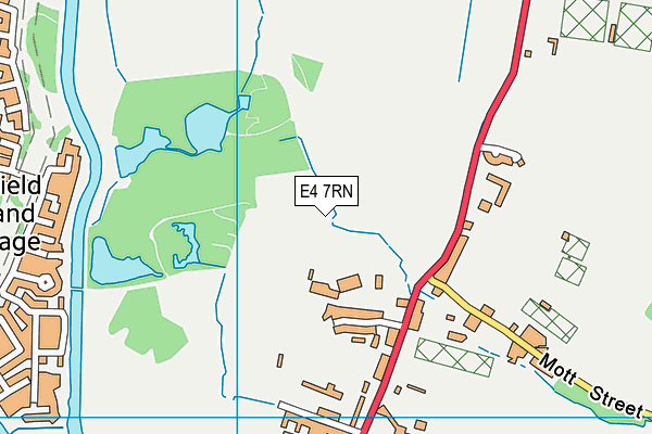 E4 7RN map - OS VectorMap District (Ordnance Survey)