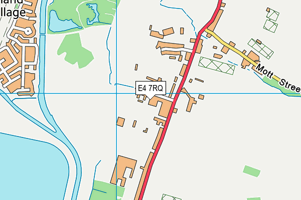 E4 7RQ map - OS VectorMap District (Ordnance Survey)