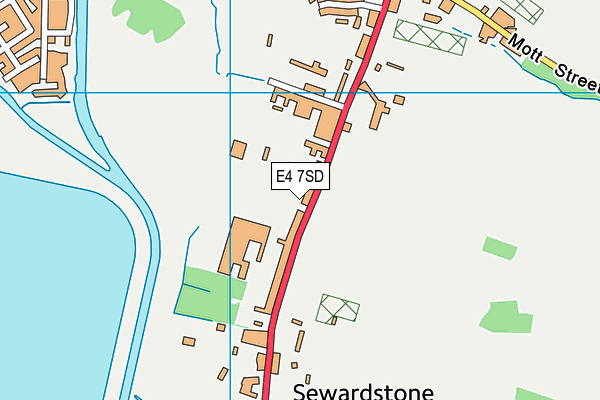 E4 7SD map - OS VectorMap District (Ordnance Survey)