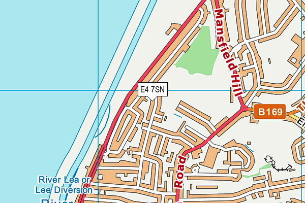 E4 7SN map - OS VectorMap District (Ordnance Survey)