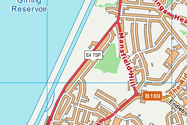 E4 7SP map - OS VectorMap District (Ordnance Survey)