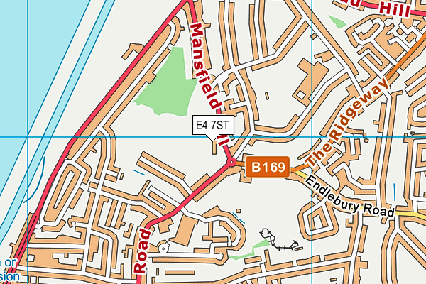 E4 7ST map - OS VectorMap District (Ordnance Survey)