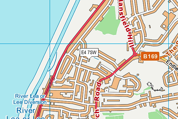 E4 7SW map - OS VectorMap District (Ordnance Survey)