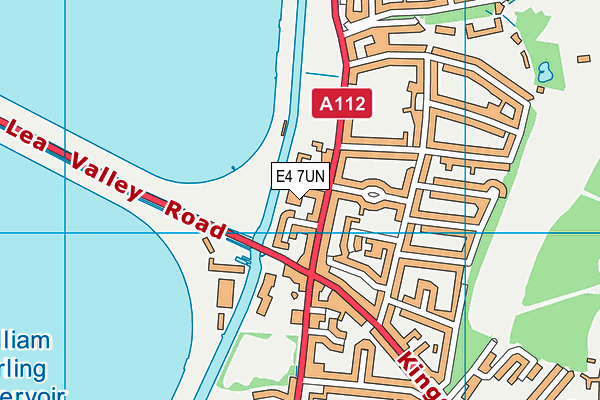 E4 7UN map - OS VectorMap District (Ordnance Survey)