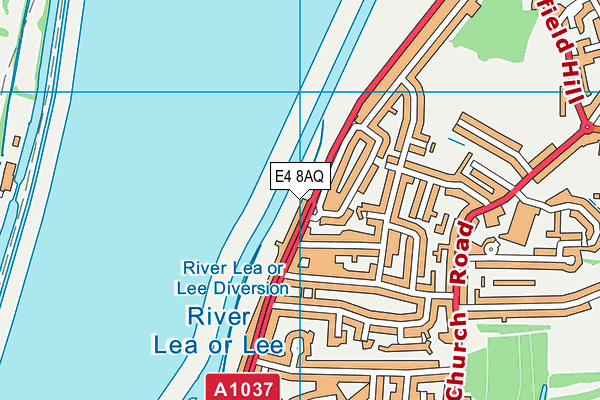 E4 8AQ map - OS VectorMap District (Ordnance Survey)