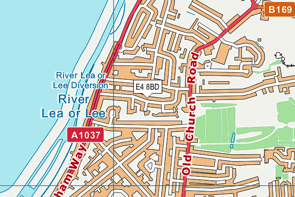 E4 8BD map - OS VectorMap District (Ordnance Survey)