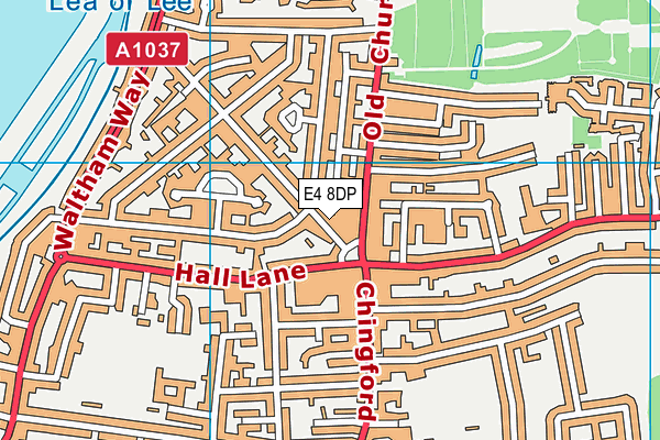 E4 8DP map - OS VectorMap District (Ordnance Survey)