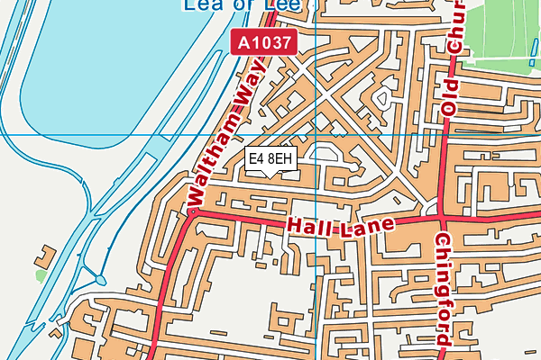 E4 8EH map - OS VectorMap District (Ordnance Survey)