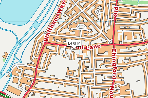 E4 8HP map - OS VectorMap District (Ordnance Survey)