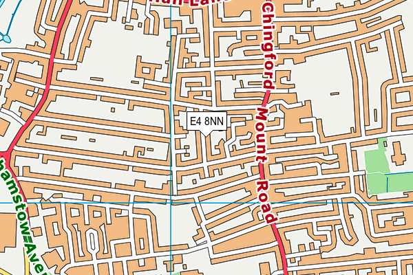 E4 8NN map - OS VectorMap District (Ordnance Survey)