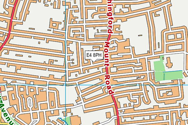 E4 8PH map - OS VectorMap District (Ordnance Survey)