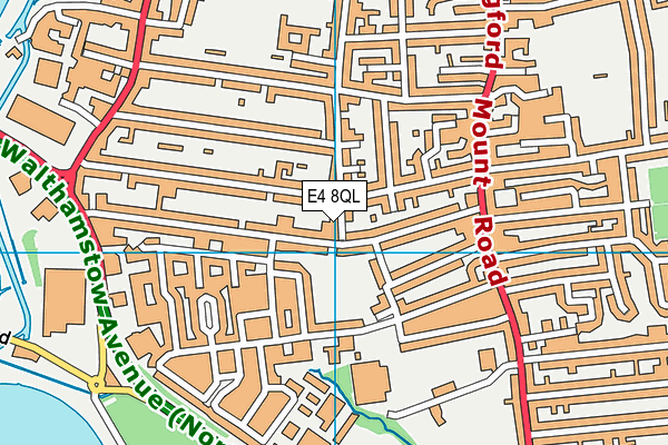 E4 8QL map - OS VectorMap District (Ordnance Survey)