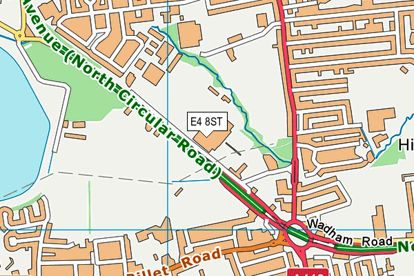E4 8ST map - OS VectorMap District (Ordnance Survey)