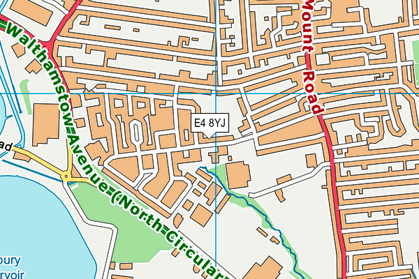 Burnside Secondary PRU map (E4 8YJ) - OS VectorMap District (Ordnance Survey)