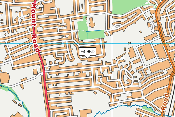 E4 9BD map - OS VectorMap District (Ordnance Survey)