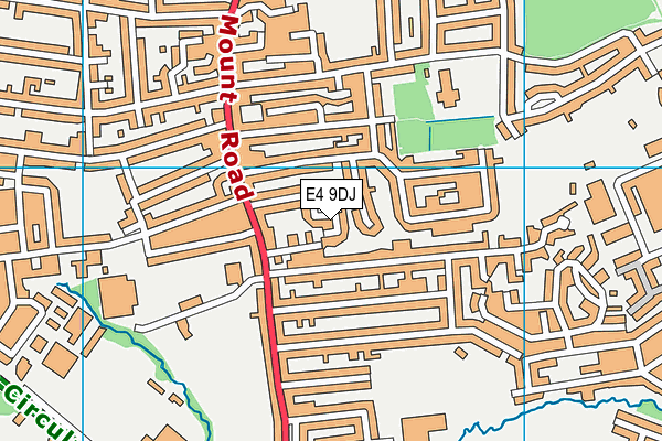 E4 9DJ map - OS VectorMap District (Ordnance Survey)
