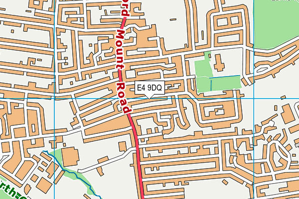 E4 9DQ map - OS VectorMap District (Ordnance Survey)