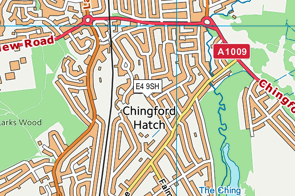 E4 9SH map - OS VectorMap District (Ordnance Survey)