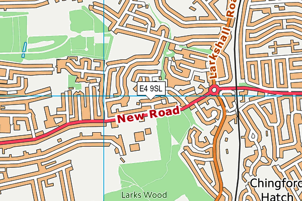 E4 9SL map - OS VectorMap District (Ordnance Survey)