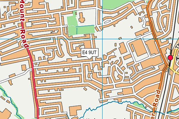 E4 9UT map - OS VectorMap District (Ordnance Survey)