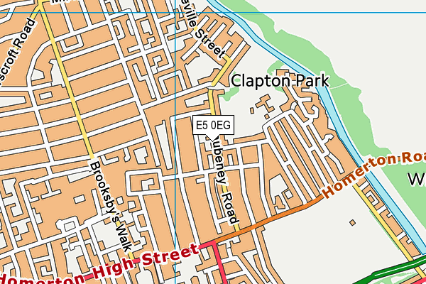 Daubeney Primary School map (E5 0EG) - OS VectorMap District (Ordnance Survey)