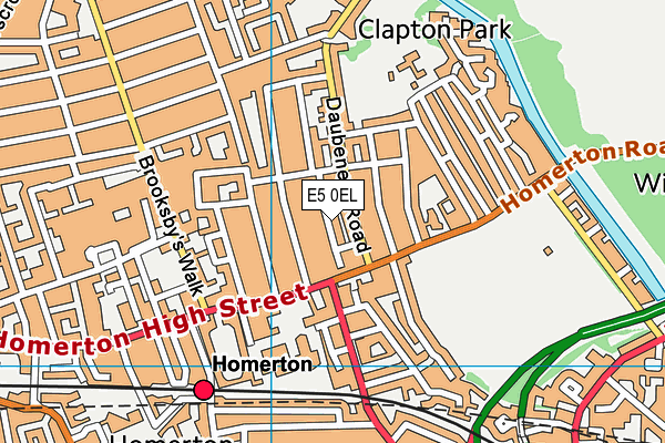 E5 0EL map - OS VectorMap District (Ordnance Survey)