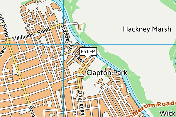 E5 0EP map - OS VectorMap District (Ordnance Survey)