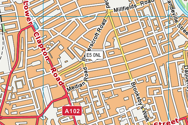 E5 0NL map - OS VectorMap District (Ordnance Survey)