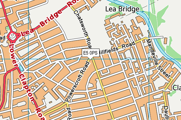 E5 0PS map - OS VectorMap District (Ordnance Survey)