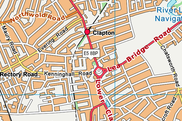 The Brooke House Sixth Form College map (E5 8BP) - OS VectorMap District (Ordnance Survey)