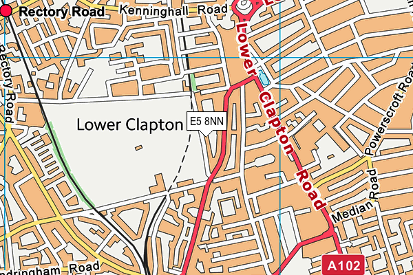 E5 8NN map - OS VectorMap District (Ordnance Survey)