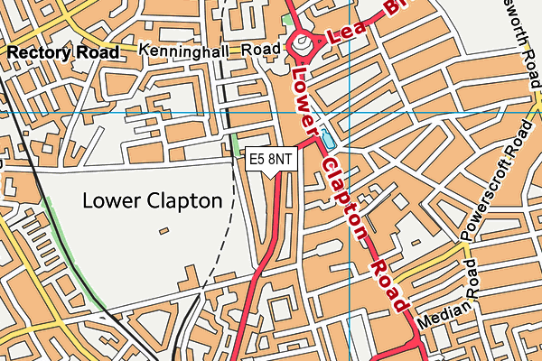 E5 8NT map - OS VectorMap District (Ordnance Survey)