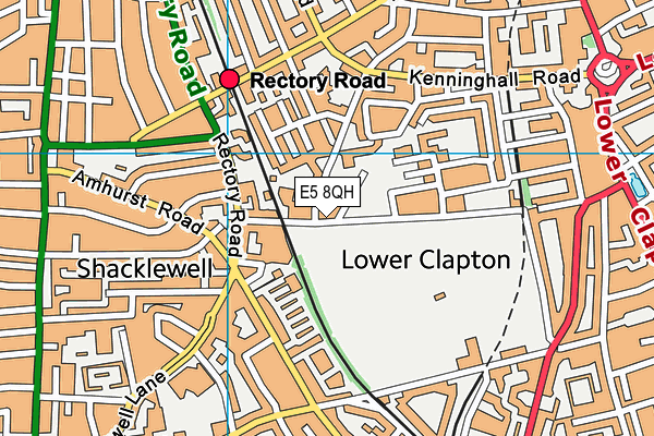 E5 8QH map - OS VectorMap District (Ordnance Survey)