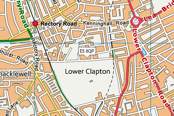 E5 8QP map - OS VectorMap District (Ordnance Survey)