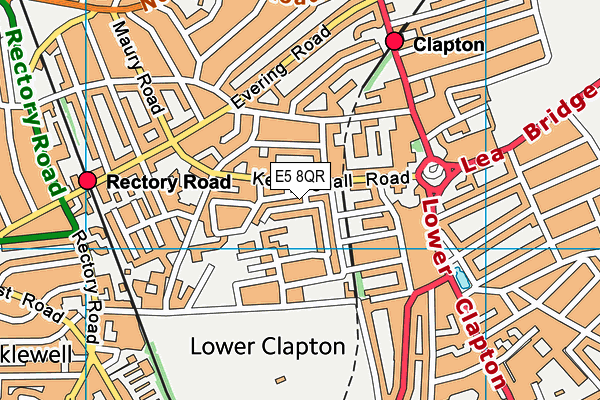 E5 8QR map - OS VectorMap District (Ordnance Survey)