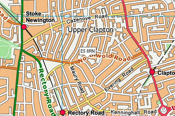 Northwold Primary School map (E5 8RN) - OS VectorMap District (Ordnance Survey)