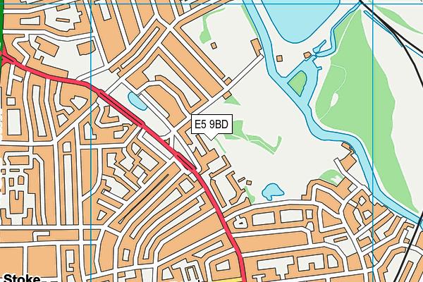 E5 9BD map - OS VectorMap District (Ordnance Survey)