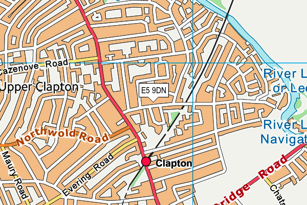 E5 9DN map - OS VectorMap District (Ordnance Survey)