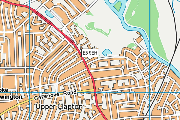 E5 9EH map - OS VectorMap District (Ordnance Survey)