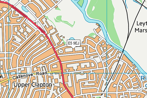 E5 9EJ map - OS VectorMap District (Ordnance Survey)