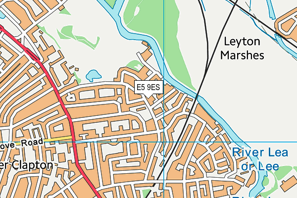 E5 9ES map - OS VectorMap District (Ordnance Survey)