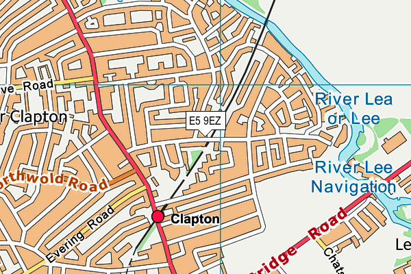 E5 9EZ map - OS VectorMap District (Ordnance Survey)