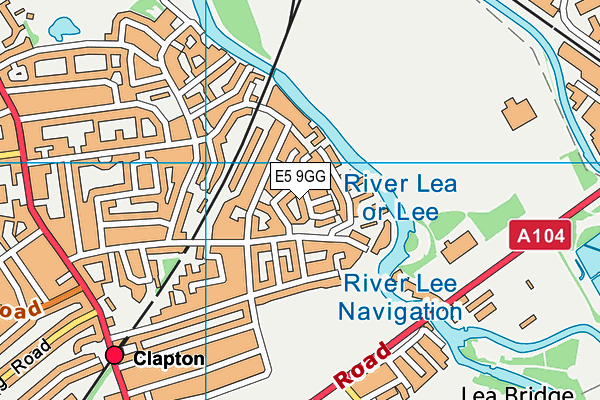 E5 9GG map - OS VectorMap District (Ordnance Survey)