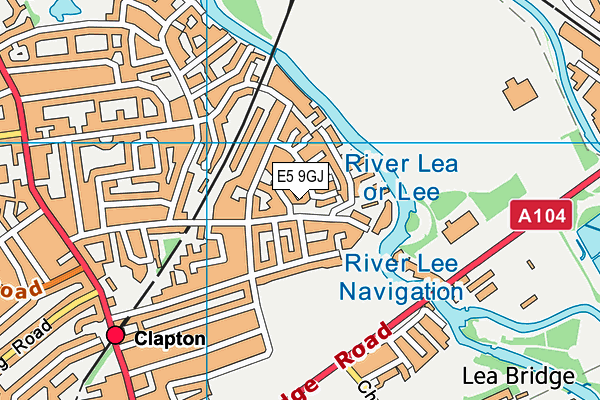 E5 9GJ map - OS VectorMap District (Ordnance Survey)