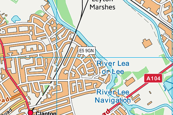 E5 9GN map - OS VectorMap District (Ordnance Survey)